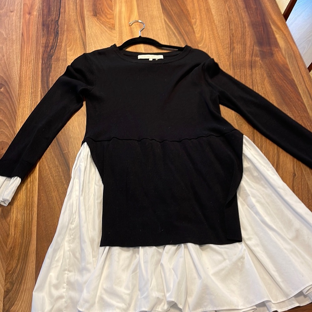 English factory combo sweater dress